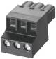 Siemens 6GK59801CB000BA5 6GK5980-1CB00-0BA5 3-pole screw terminal block for power supply AC/DC 24 V pack of 5