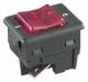 Bachmann 924.129 Wippenschalter s/rot Serie 8005 2pol Ausschalter beleuchtet