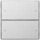 GIRA 2032112 Tastsensor 3 Komfort 2-fach KNX Flächenschalter Reinweiß