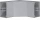 Hager FB8013047030 Inneneck Grundprofil aus PVC für FB 80x130 mm steingrau