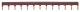 Hager KB163P Kammschiene 1P Stift 10qmm 63A 13M braun