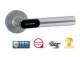 Uhlmann & Zacher 2172 0000 5000 U&Z Private CX2172 Türdrücker Rundrosette /Drücker L-Form