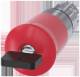 Siemens 3SU10501HV200AA0 3SU1050-1HV20-0AA0 NOT-HALT Pilzdrucktaster 22 mm rund Met. hgl rot VL1