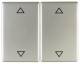 Berker 14357204 rocker with printed symbol arrows K.5 stainless steel