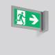 RZB 672040.004 emergency light wall light LED 5W 400x100x200, 3h, 1x motif