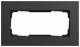 GIRA 1002226 frame 2f without MS anthracite Esprit linoleum multiplex