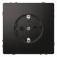 Merten MEG2300-6034 SCHUKO socket BRS plug-in terminal anthracite
