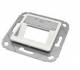 ZVK EasyLan module holder SL with central plate, angled outlet, 2-fold
