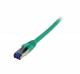 Patchkabel RJ45, CAT6A 500Mhz, 0,15m, grün, S-STP(S/FTP), TPE/LSZH(Superflex), AWG26, Synergy 21
