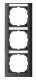 Merten MEG4032-3614 M-Pure frame 3f with label holder lowered anth M-Pure