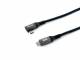 Equip Kabel USB-C2.0->C 90° PD100W St/St 3.00m schwarz