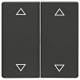 Berker 16446086 Wippen mit Aufdruck Symbol Pfeile Q.1/Q.3 anthrazit samt