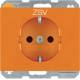 Berker 47357114 Steckdose SCHUKO mit EHBS K.x orange