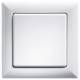 Eltako 30000182 ELT R-rw 1-gang frames rw pure white, 55x5, 50x50 mm for radio button R-rw