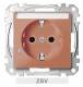Merten MEG2303-0302 Socket outlet BRS, Special Co. + Schriftf. StK ZSV or Sys.M