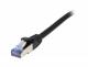 Synergy 21 S216498 Patch cable RJ45, CAT6A 500Mhz, 10m, black, S-STP (S / FTP), Sy