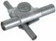 Dehn + Soehne 392060 DEHN MV Clamp St / tZn f. Rd 8-10 /, Flachrundschraube St / Zn