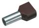 Cimco 187723 Zw.wire end ferrule 2x1.5 mm² x 12 mm black insulated Twin-wire end ferrule color series