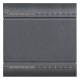 Legrand L4911M2N BTicino Wippe neutral 2mod anthrazit