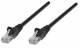 Intellinet 320795 Netzwerkkabel Cat5e U/UTP 15m Schwarz RJ-45 Stecker / RJ-45 Stecker Snagless vergoldete Kontakte Polybeutel
