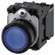 Siemens 3SU11020AB501BA0 push button illuminated 22mm round blue button 1S AC/DC 24V