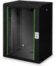 DIGITUS 19inch Wall Cabinet 16U SoHoline RAL9005 black without tray
