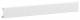Hager BRN04529016 Side top part for parapet channel BRN 65x170mm made of PVC in