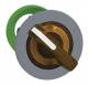 Schneider Electric ZB5FK1253C0 Schneider illuminated selector switch front, plastic, orange, 2-position