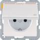 Berker 47516099 Steckdose SCHUKO Aufdruck BSV Klappdeckel Q.x pws samt
