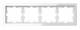 Merten MEG4040-6520 D-Life glass frame 4-fold crystal white