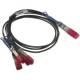 DELL 470-ABQB Networking Kabel 100GbE QSFP28 zu 4xSFP28 Passive Direct-Attach Breakout Kabel 3 Meter Customer Kit