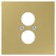 Jung ME2962-2C cover for 2 small sockets speaker socket LS brass classic