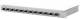 BTR 1502595F12-F Metz OpDAT fix Patchfeld splice 12x E2000D APC (grün) OS2 grau