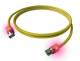 ZVK CS1OYADAD0005 EasyLan DualBoot Kat.6 LED Patchkabel geschirmt gelb 0,5 m