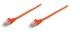 INTELLINET Patchkabel RJ45 U/UTP Cat5e 5.0m Hebelschutz oran