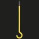Kaiser 1225-10 concrete light fixture hook self-forming shaft L:100 mm fully insulated