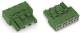 WAGO 770-1324 Female connector 4-pin, green 0.5-4mm ² without strain relief