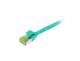 Synergy 21 S217965 Patchkabel RJ45, CAT6A 500 MHz, 15 m, grün, S-STP(S/FTP), slimline rund d=4,5 mm, TPE/LSZH(Superflex), AWG28, mit CAT7 Rohkabel, 