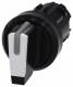 Siemens 3SU10022BL600AA0 toggle switch, illuminated 22mm round black and white