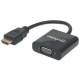 Manhattan 151467 Konverter HDMI zu VGA Stecker/Buchse schwarz Polybag