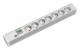 Bachmann 333.600 19´ 1HE PVC 7xSchuko Strom 2m Schuko 1xSchalter