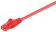 Goobay 95666 CAT 6 Patchkabel, U/UTP, rot, kupferkaschierter Aluminiumleiter (CCA)