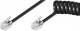 Goobay 72758 Telephone receiver spiral cable CU (copper) - RJ10 plug (4P4C) to RJ10 plug (4P4C)