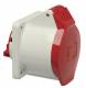 Walther-Werke 410NI Walther 410 NI Anbaudose gerade 16A 5P 400V 6h IP44 Flansch 75x75mm