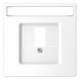 Merten MEG4250-6035 central plate rectangular cutout and writing lotus white