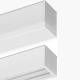 Lts Licht und Leuchten 651957 LTS LK-P 070.001 OAG/... WHITE Surface-mounted & pendulum profile for mirror grid white