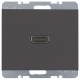 Berker 3315427006 High Definition socket K.1 anthracite matt