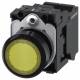 Siemens 3SU11020AB303BA0 push button illuminated 22mm round yellow button 1S AC/DC 24V