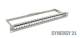 Patch Panel 24xTP,CAT6A, incl.Keystone Short mit Kabelklemme, 48,3 cm ( 19 Zoll ), 1HE(t152mm), Lichtgrau, Synergy 21,
