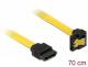 DELOCK Cable SATA 6Gb/s 70cm down/straight metal